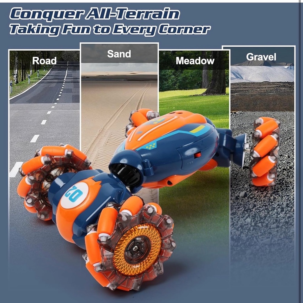 All-Terrain Stunt Car - Blue and Orange